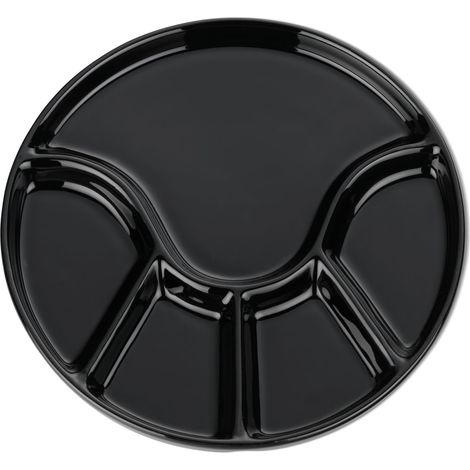 Piatto per fonduta Kela Annelie, diametro 23 cm, nero (1/2)