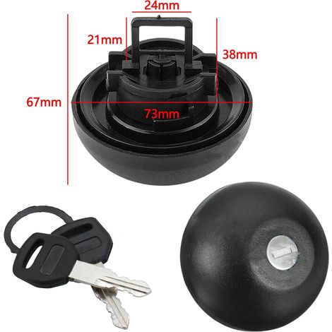 Tappo serbatoio carburante diesel con 2 chiavi per Master II 98-10 Clio Kangoo Trafic 7701471585 (1/4)