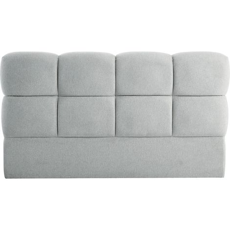 Tête de lit 140 cm - Tissu texturé - Gris clair - DAMADO de Pascal Morabito