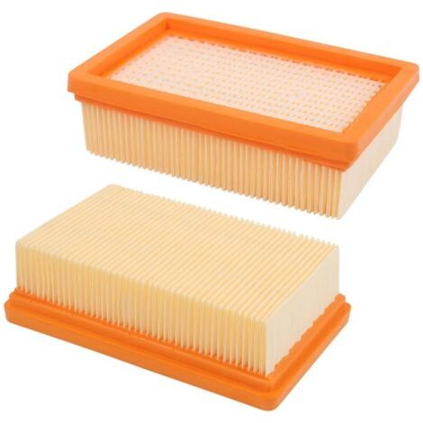 Lot de 2 filtres plissés plats de rechange Karcher Mv4 Mv5 Mv6 Wd4 Wd5 Wd6, Wd4p Wd5p Wd6p Wet-dry Vacuu (1/5)