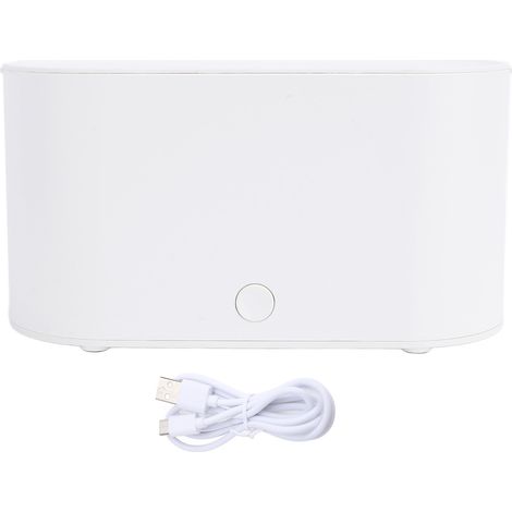 Diffuseur d'huiles essentielles à flamme colorée, humidificateur et 7 couleurs de flamme. Silencieux, il est idéal pour la maison et le bureau. Arrêt automatique. Capacité : 130 ml. Alimentation USB. (1/5)