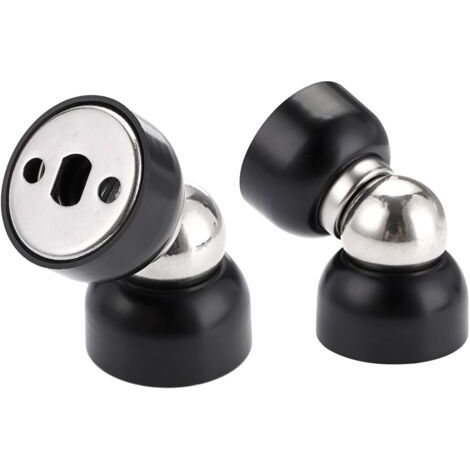 Set di 2 potenti fermaporta magnetici – Mini fermaporta in acciaio inox con viti, robusti fermaporta magnetici per camera da letto, bagno, cucina, ufficio domestico (1/4)