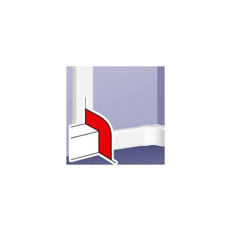 Traversée de paroi pour goulottes DLP monobloc largeur 80mm à 150mm blanc (010698)