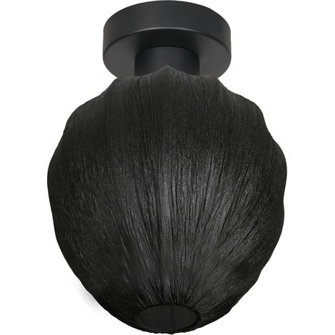 Steinhauer - plafón - Bloeba - negro - metal textil - Ø 25cm - (1/2)