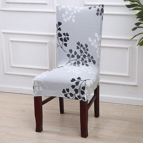 1 Pcs Housses De Chaise De Salle Manger Couverture De Chaise Extensible Amovible Lavable Lastique Pour Un Ajustement Universel (1/5)