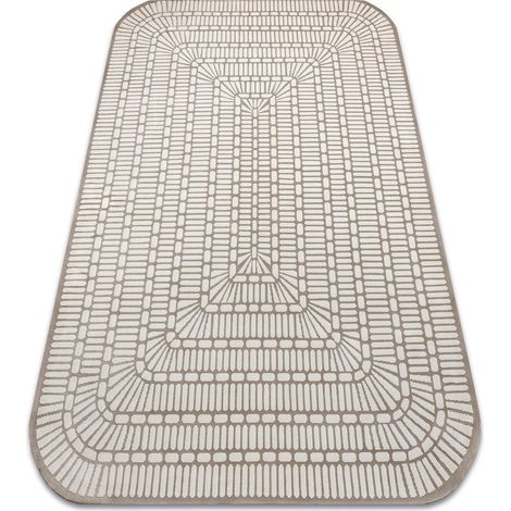 Teppich PEARL 53132B beige / Sahne - Geometrisch exklusiv, strukturell beige 192x290 cm