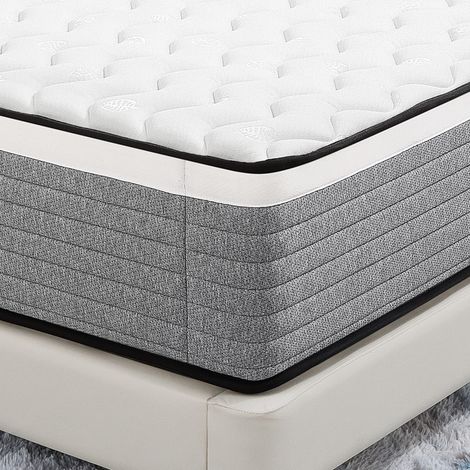 Matelas 160x200 cm INRE, Mousse à Mémoire de Forme, Epaisseur 20cm, Confort Ferme, Confort Optimal, 7 Zones Ergonomique