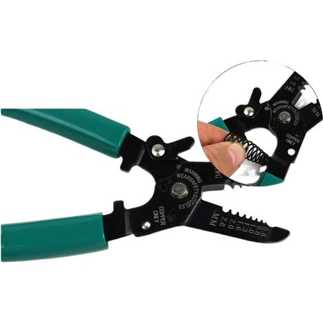 Pince Multifonction Électricien 165 mm – Coupe Dénude et Sertit Câbles 0,6-2,6 mm (1/4)