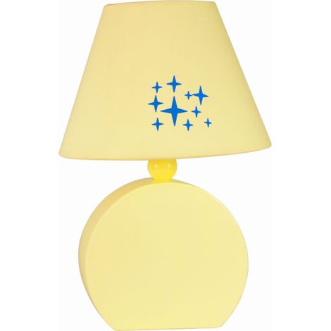Lampada da tavolo Candellux Ofelia gialla E14 26cm IP20 (1/2)