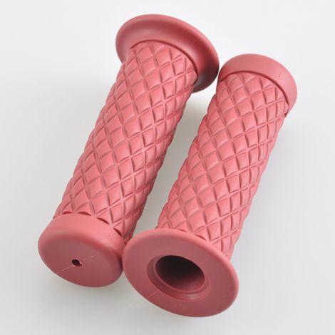 Accessoires universels pour motos : poignées de guidon rétro, protège-guidons rouges, compatibles avec les guidons de 22 mm (1/5)