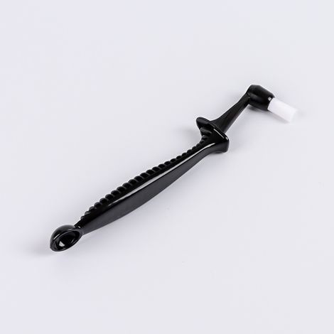 Brosse pour machine à expresso - Brosse de nettoyage pour machine à café avec cuillère - Brosse pour groupe de filtration - Nettoyant pour machine à café - Noire (1/3)