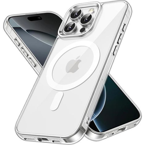 iPhone 16 Pro Hülle MagSafe Kompatibel Transparent Stoßfest Schutzhülle (1/5)