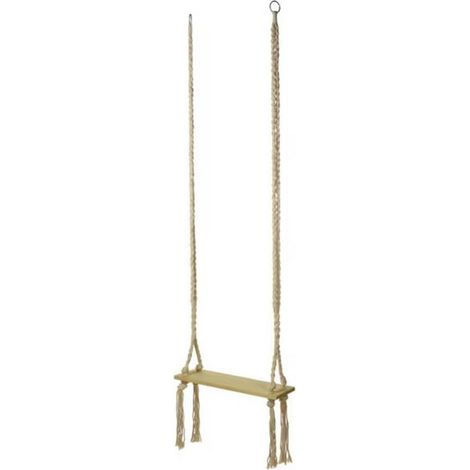 Altalena in legno per bambini ed adulti, con corde regolabili, da 20 x 55 cm