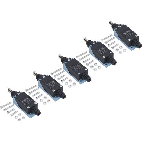 5Interrupteurs de fin de course momentanés 5 pièces, bras à levier à rouleau réglable, pour CNC fraiseuse laser plasma routeur 250V 380V (1/5)