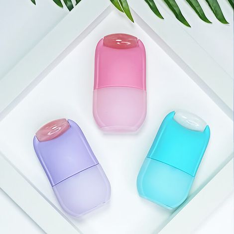 Rodillo de hielo con piedra natural para masaje facial y corporal Yeye Pink (1/5)
