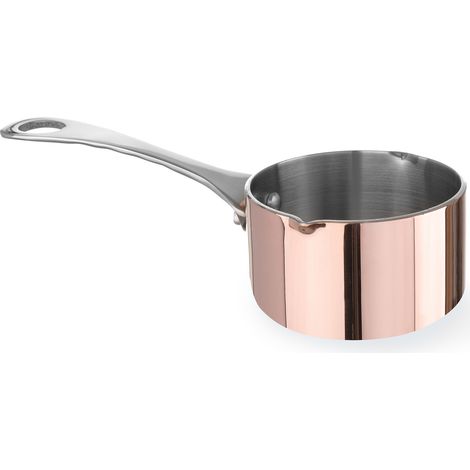 Casserole miniature en cuivre avec bec verseur, diamètre 75 x (H) 40 mm Hendi 607022 (1/3)