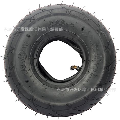Scooter, handcart, mobility scooter, go-kart, beach buggy accessories 3.00-4 outer tire, inner tube, inner bladder, road tire (1/5)