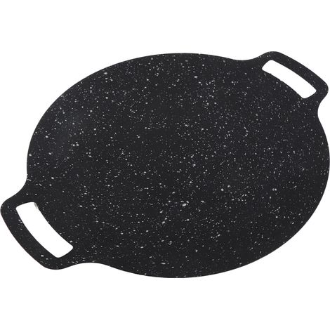 Poêle à griller coréenne Maifan en pierre, antiadhésive et résistante aux hautes températures, idéale pour le camping en plein air (28 cm). (1/5)