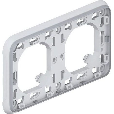 LEGRAND 069683 PLEXUS Boîte d'encastrement horizontale 2 positions grise