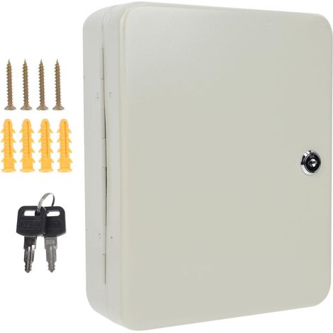 Coffre à Clés de Sécurité Armoire de Rangement pour Clés Boîte de Gestion pour Immobilier avec Serrure