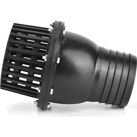 Clapet de pied de pompe à eau en PVC noir, contrôle plat basse pression pour machine à fluide (4 pouces) (1/5)