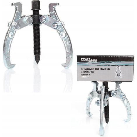 Extractor de rodamientos de 3 brazos y 100 mm (4") para bujes de ruedas. (1/5)