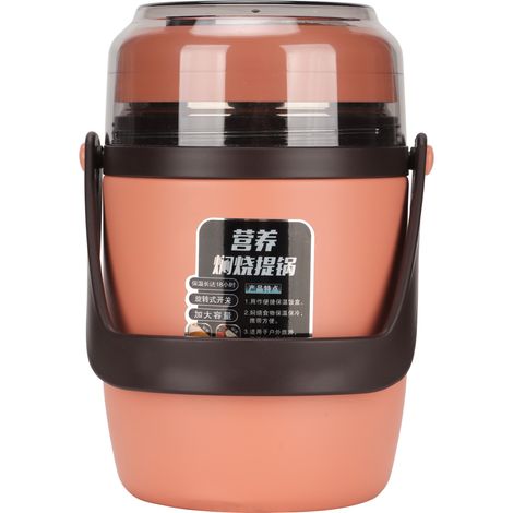 Pot alimentaire isolé à 3 niveaux, 2l, récipient sous vide, soupe en acier inoxydable, boîte à déjeuner thermique