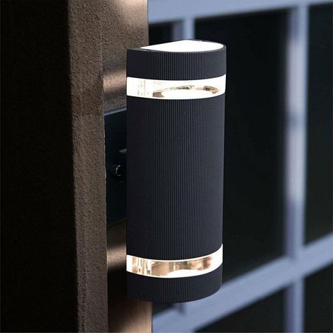 Aplique de pared exterior, lámpara de jardín impermeable, adecuada para patio, terraza, jardín, chimenea, balcón, porche. (1/5)