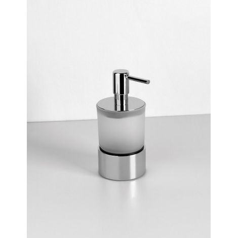 HOOP DOSATORE DI SAPONE LIQUIDO DA APPOGGIO CROMO - CAPANNOLI (1/2)