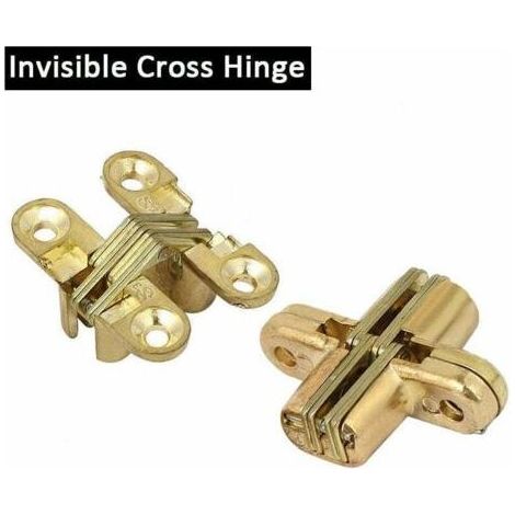 Charnière Outils Charnière Croix Invisible pour Table Pliante et Armoire en Bois 1PC (1/4)