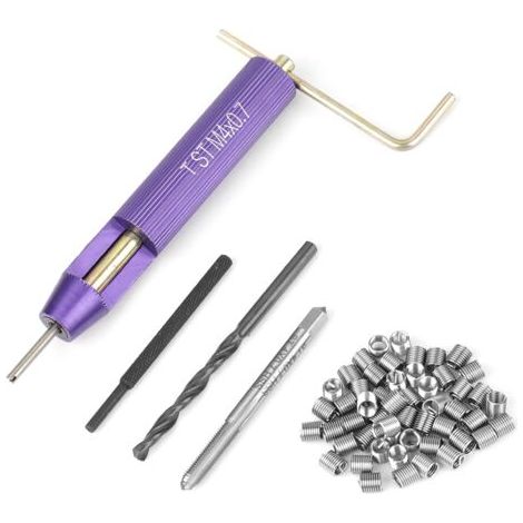 50 inserts filetés hélicoïdaux en fil d'acier inoxydable enroulé M4 x 2D