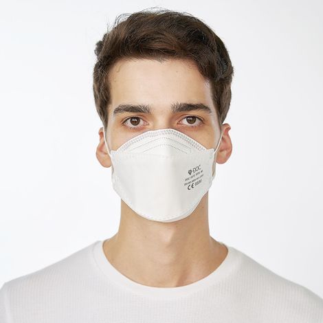 Lot de 25 masques respiratoires FFP2 - Jetables, certifiés CE, avec technologie de filtration pour une respiration facile (1/5)