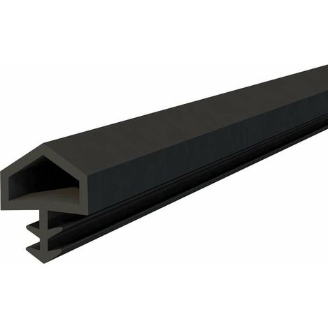 – Joint d'isolation pour portes intérieures – PVC noir 1 mètre – Largeur 10mm – Hauteur 5,5mm – Calfeutrage rainure pour étanchéité (1/3)