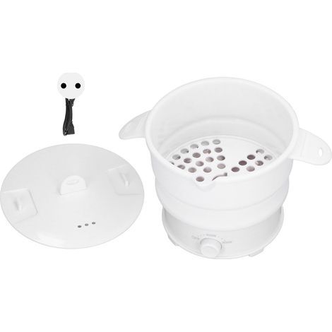 Réchaud électrique pliable 800 W 1,2 L pour voyage, camping, bureau, hôtel, nouilles, porridge, soupe, prise UE 220 V (1/5)