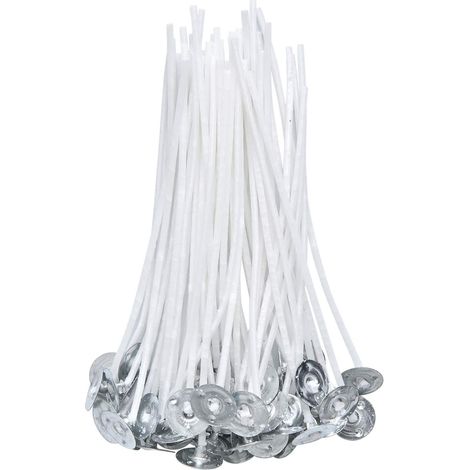 100 Pièces Mèche de Bougie Coton pour la Fabrication de Bougies Bricolage (10cm/4in) (1/3)