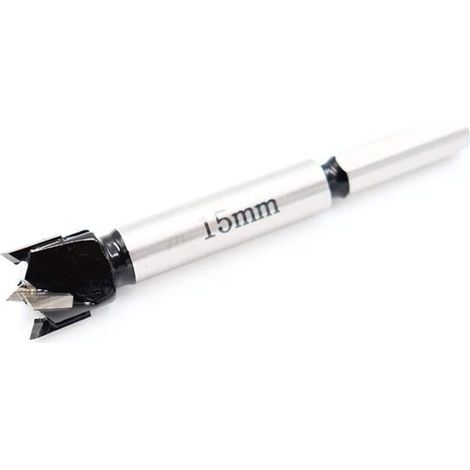 Foret Forstner 15mm Carbure Tungstène Perceuse Bois Tarière Scie à Trou Outil (1/4)
