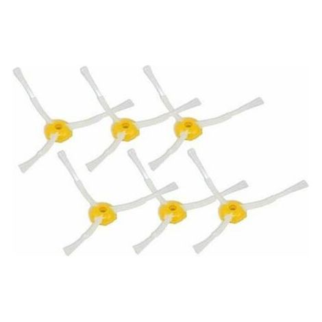 KIT LARGE 6 PCS BROSSE LATERALE A 3 BRANCHES POUR IROBOT ROOMBA KIT D'ENTRETIEN SERIES 500 600 700 (1/3)