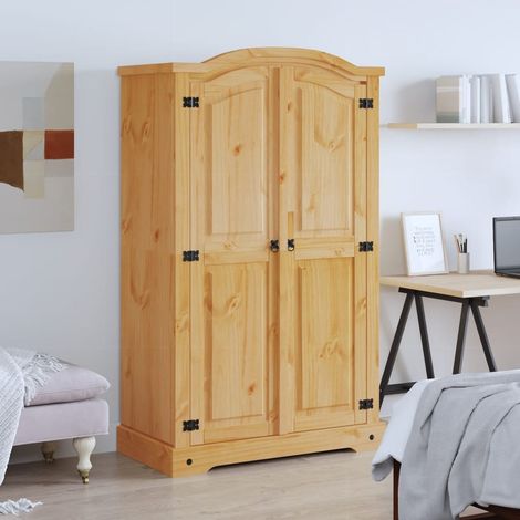 Kleiderschrank Mexiko-Stil Kiefernholz 2 Türen CFW823644 (1/5)