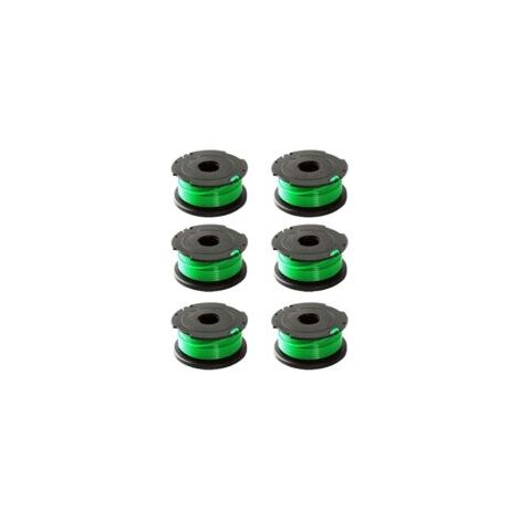 6er-Pack grüne Trimmerfadenspulen für Black & Decker GL7033, GL8033, GL9035, A6482 – Crezuo