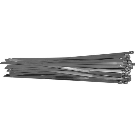 Abrazaderas de acero inoxidable 8,0x400mm 50 unidades YT-70584 yato (1/5)