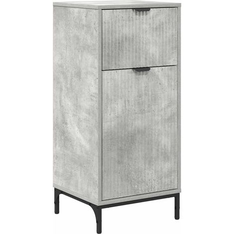 Gabinete de Baño Gris Concreto 39,5 x 36 x 88 cm vidaXL (1/5)