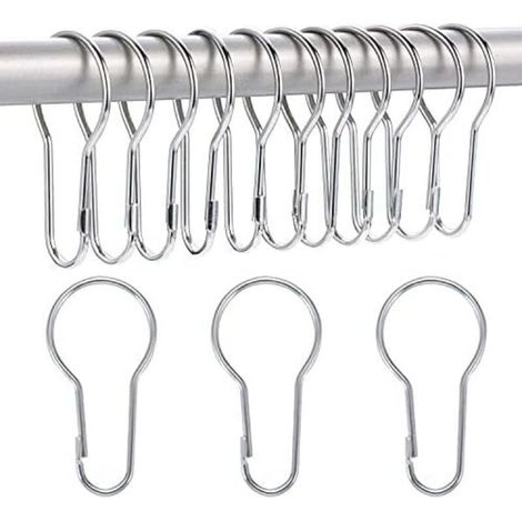 CSPARKV 68mm 40 Pack Anneaux de Rideau de Douche Crochets Suspendus pour Tri et Organisation (1/5)