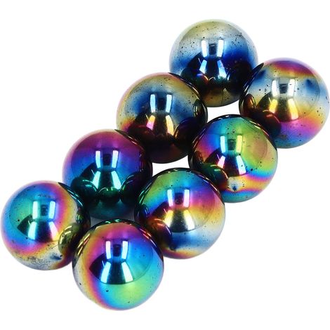 Lot de 10 boules magnétiques 25mm multicolores, jouet anti-stress relaxant pour bureau et maison (1/5)