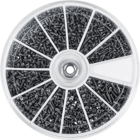 600 petites boîtes à vis de 12 types différents, M1/1.2/1.4/1.6 (1/5)