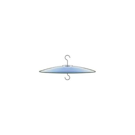 Couvercle anti-pluie en verre de 33 cm pour mangeoire à oiseaux extérieure, déflecteur sur poteau de berger ou crochet en S pour suspension, grand dôme de protection contre la pluie (1/5)