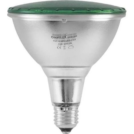 Ampoule Omnilux par-38 15W LED verte 25000h