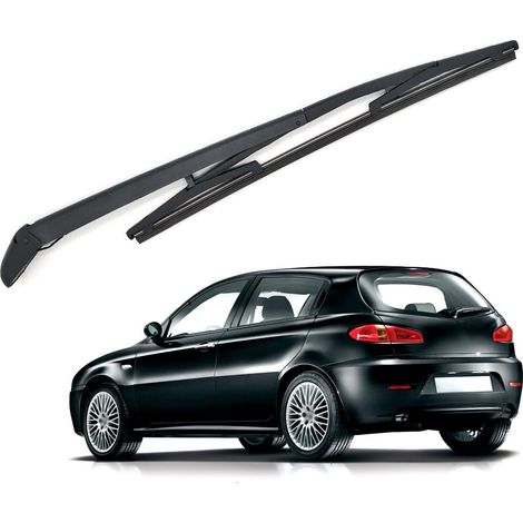 Braccio e set di spazzole tergicristallo posteriori per auto per Alfa Romeo 147 (2001-2010), accessori per set di tergicristalli posteriori