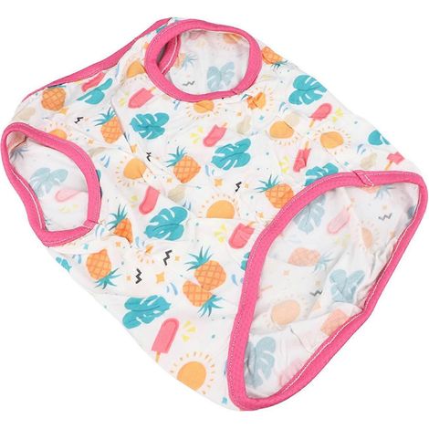 Gilet pour chien à motifs mignons, couleurs vives, doux et respirant, vêtement d'été rafraîchissant pour animaux de petite et moyenne taille. (1/2)