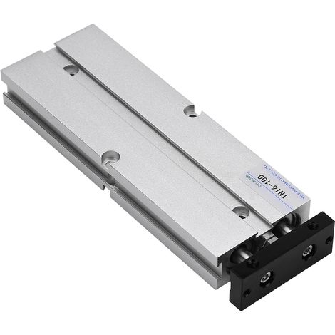 vérin pneumatique double effet en alliage d'aluminium, alésage 16 mm (course 100 mm) (1/5)