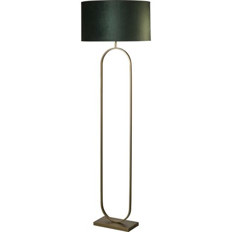 Lampadaire Modish bronze avec capuchon vert - EU95102GR